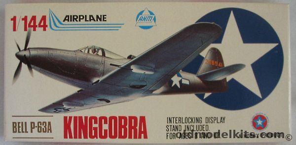 Crown 1/144 Bell P-63A King Cobra, K423 plastic model kit